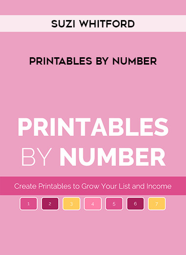 Suzi Whitford - Printables by Number download