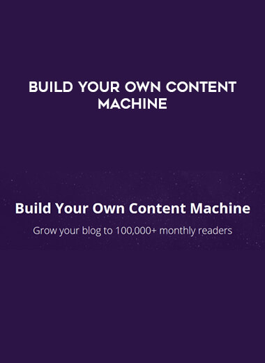 Build Your Own Content Machine download