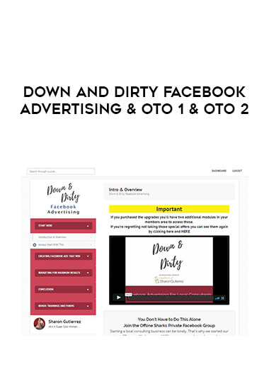 Down And Dirty Facebook Advertising & Oto 1 & Oto 2 download